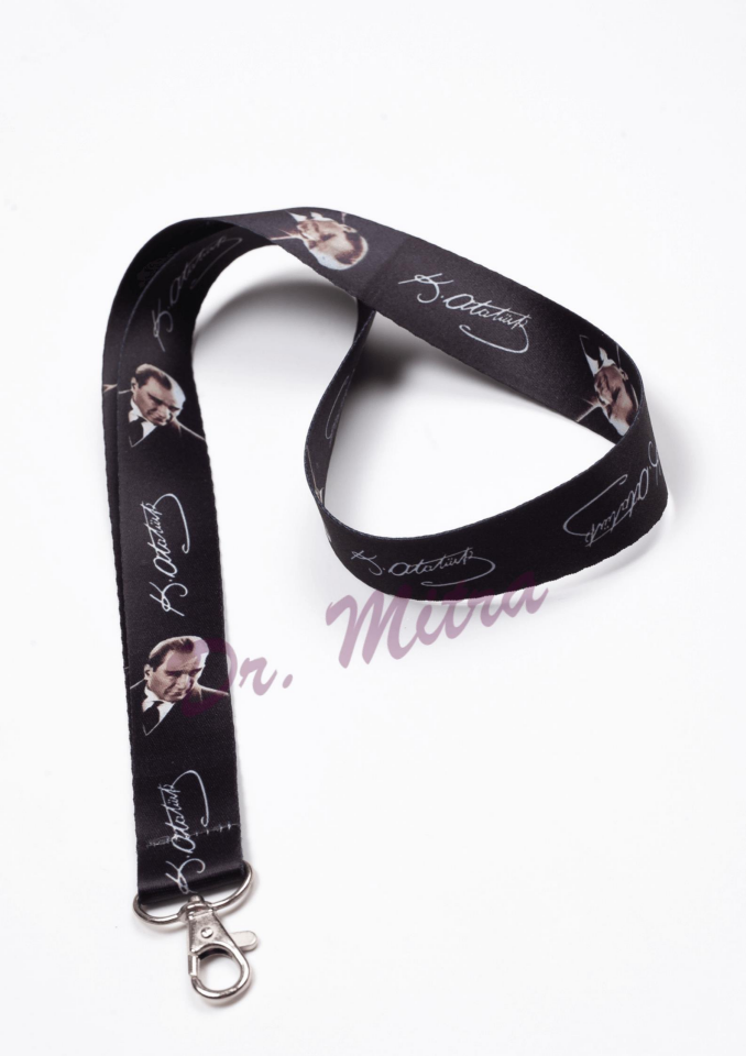 Mustafa Kemal Atatürk Desen Boyun (Kart) Askısı