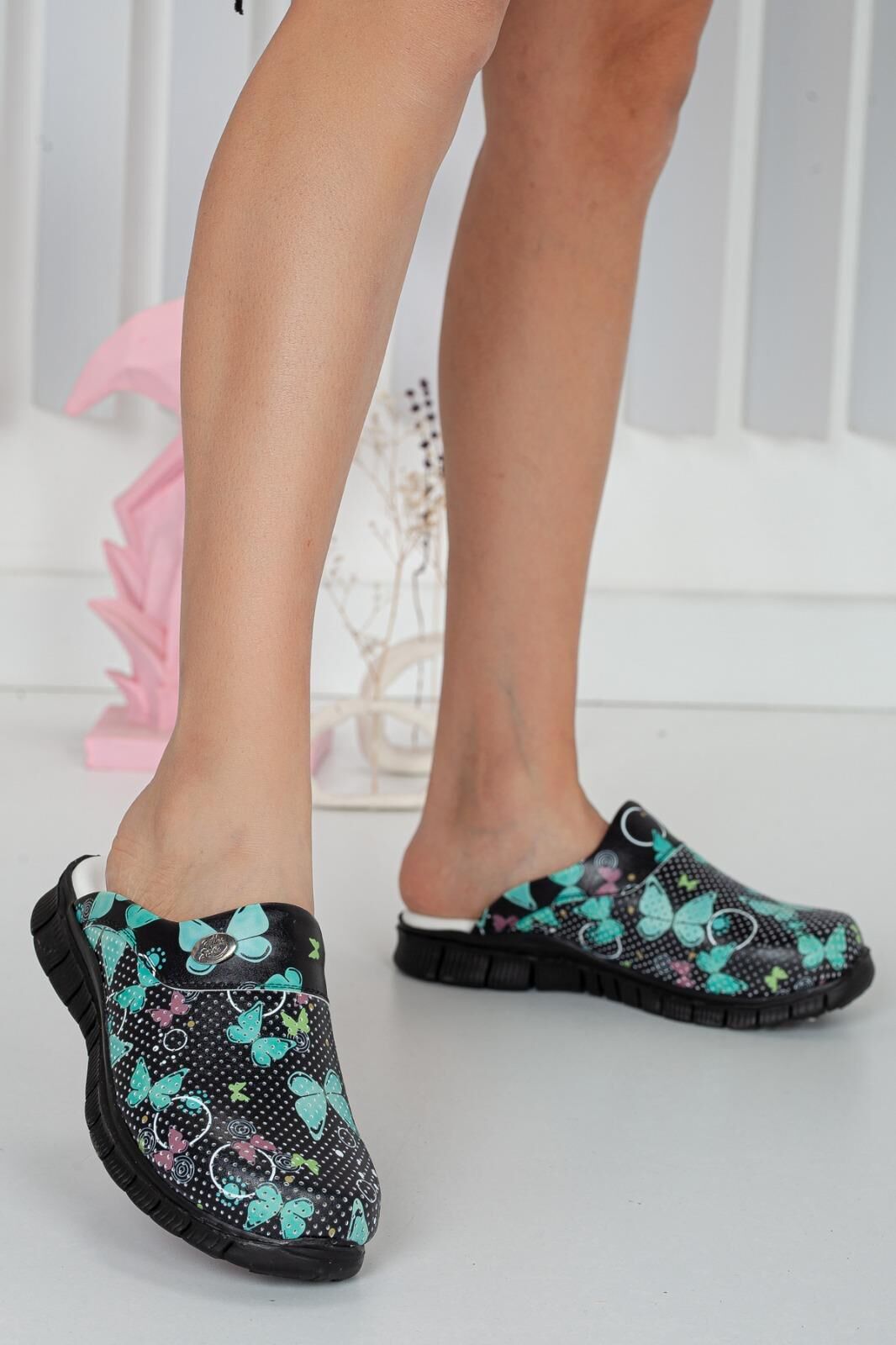 Hafif Taban Doktor Hemşire Hastane Aşçı Terliği 4011