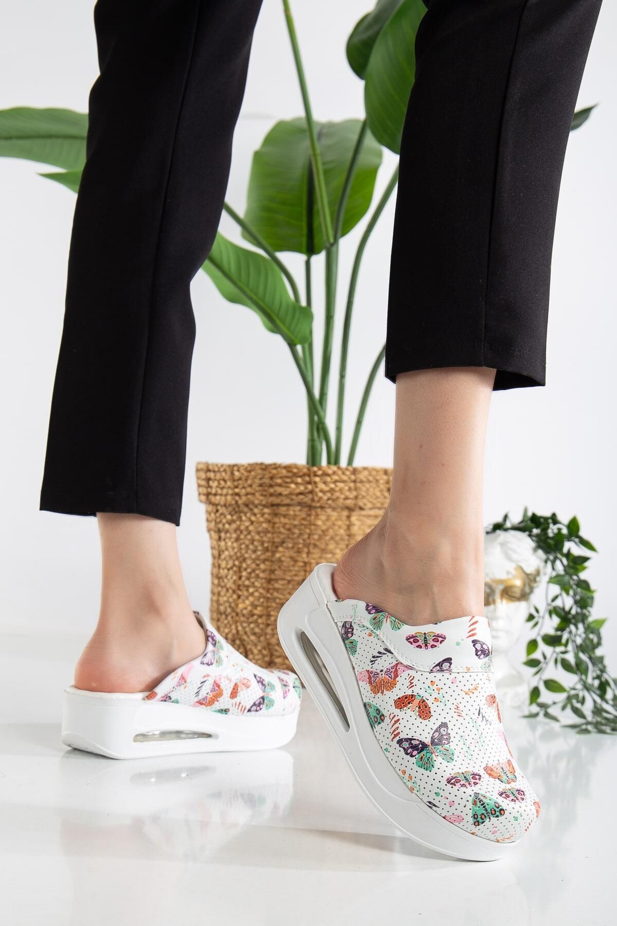 Air Taban Doktor Hemşire Hastane Aşçı Terliği Desenli 471