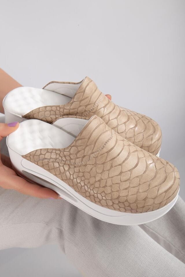 Air Taban Doktor Hemşire Hastane Aşçı Terliği Vizon 902