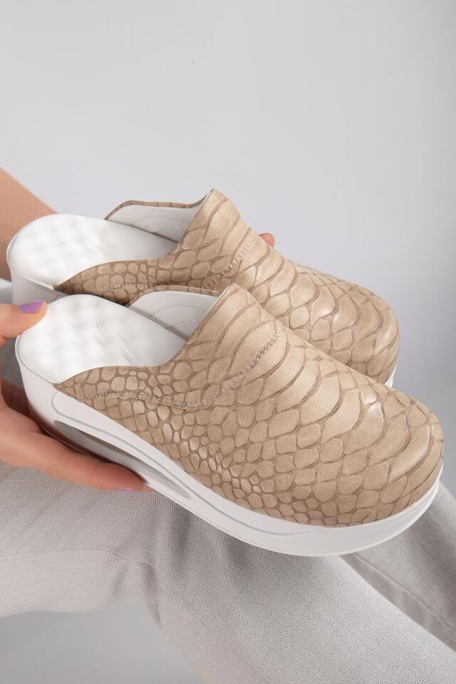 Air Taban Doktor Hemşire Hastane Aşçı Terliği Vizon 902