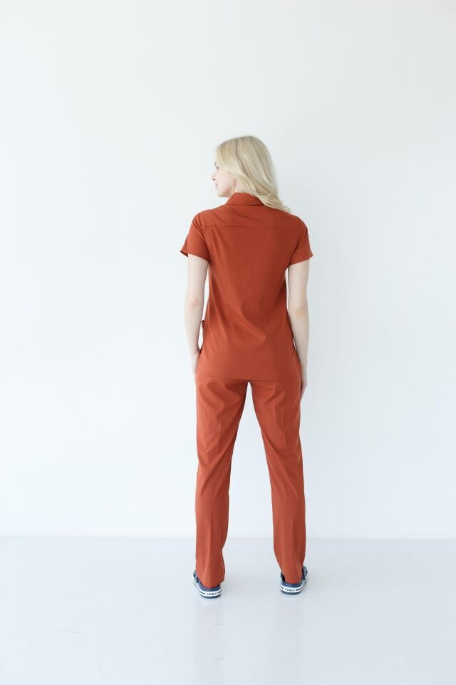 Kadın Fermuarlı  Likralı Cerrahi Hemşire Doktor Takım