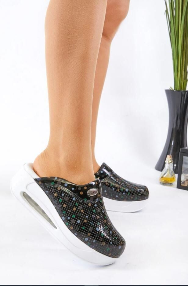 AirTaban Doktor Hemşire Hastane Aşçı Terliği 907 Siyah