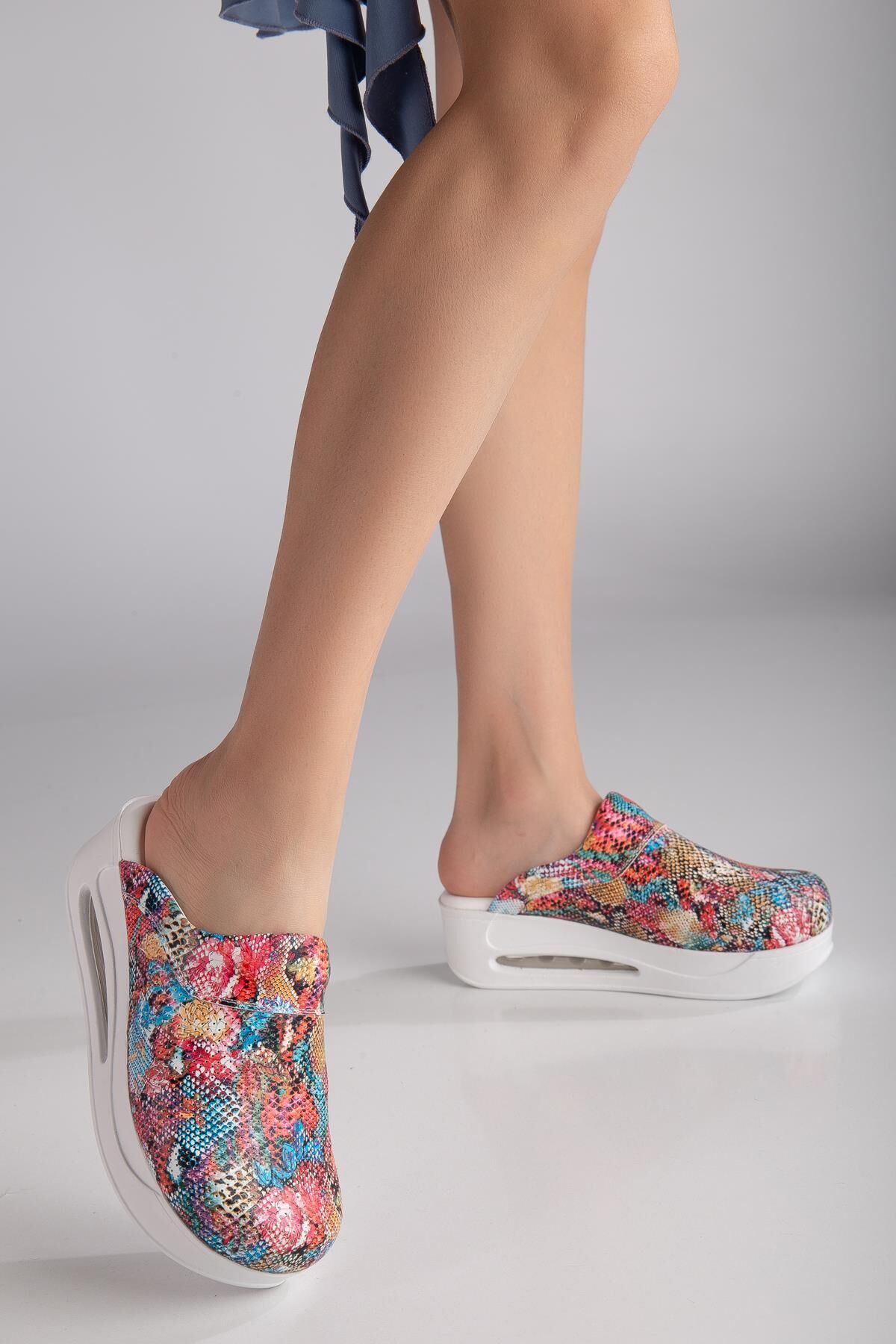 Air Taban Doktor Hemşire Hastane Aşçı Terliği Yılan Desen 917