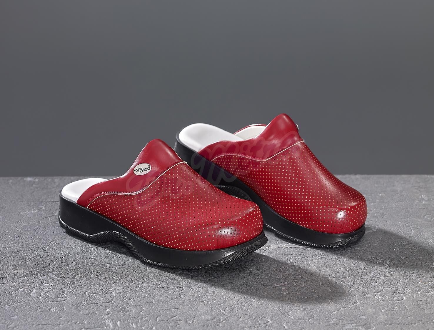 Klasik Taban Doktor Hemşire Hastane Aşçı Terliği 101 Kırmızı