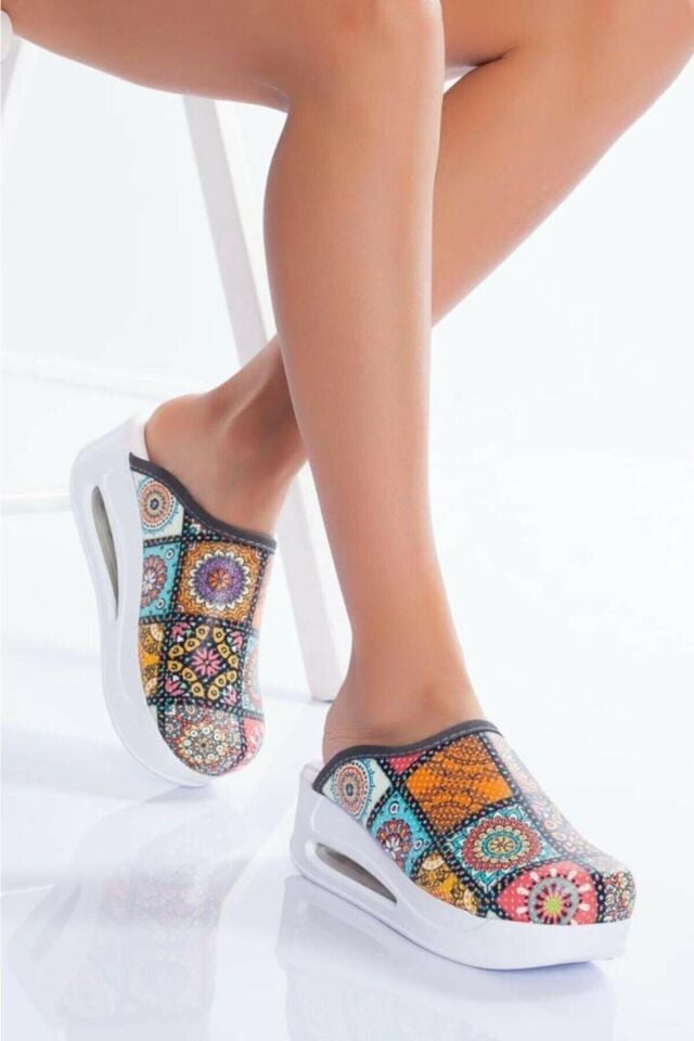 Air Taban Doktor Hemşire Hastane Aşçı Terliği Desenli 923