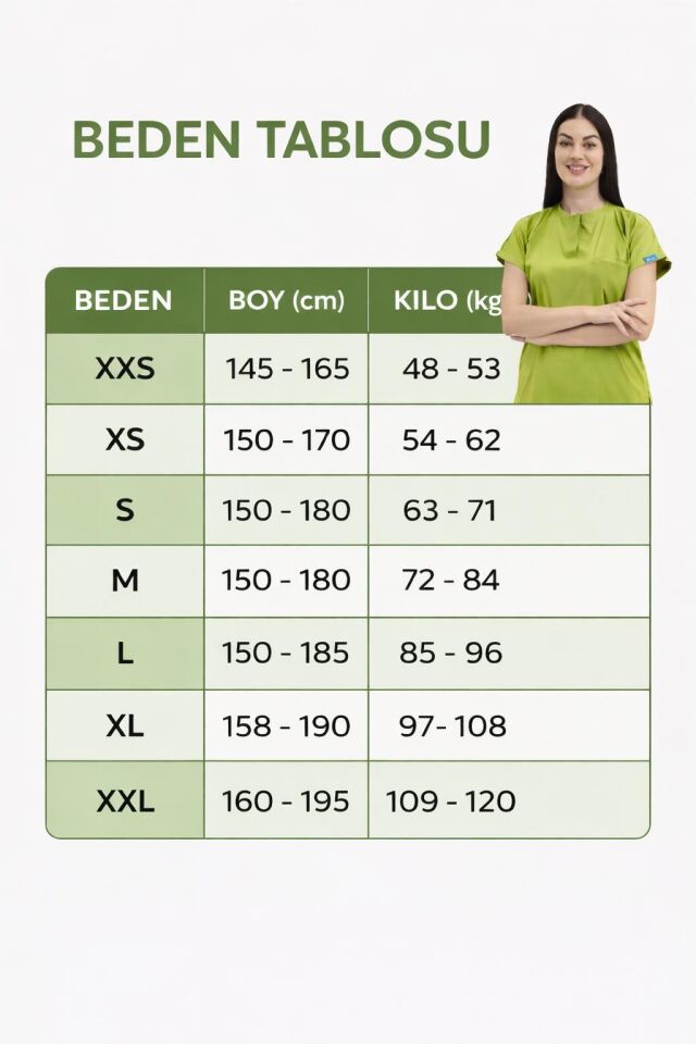 Kadın Berlin Model Likralı Cerrahi Hemşire Doktor Takım