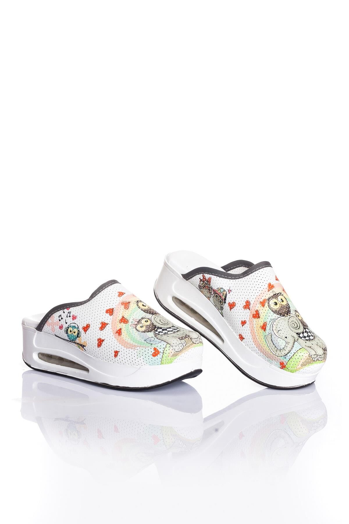 Air Taban Doktor Hemşire Hastane Aşçı Terliği Desenli 925