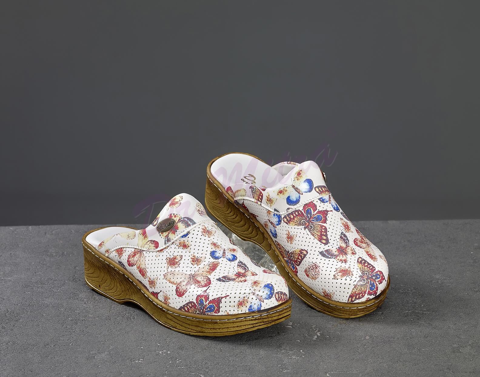 Ahşap Görünümlü Sabo Terlik 605 Kelebek