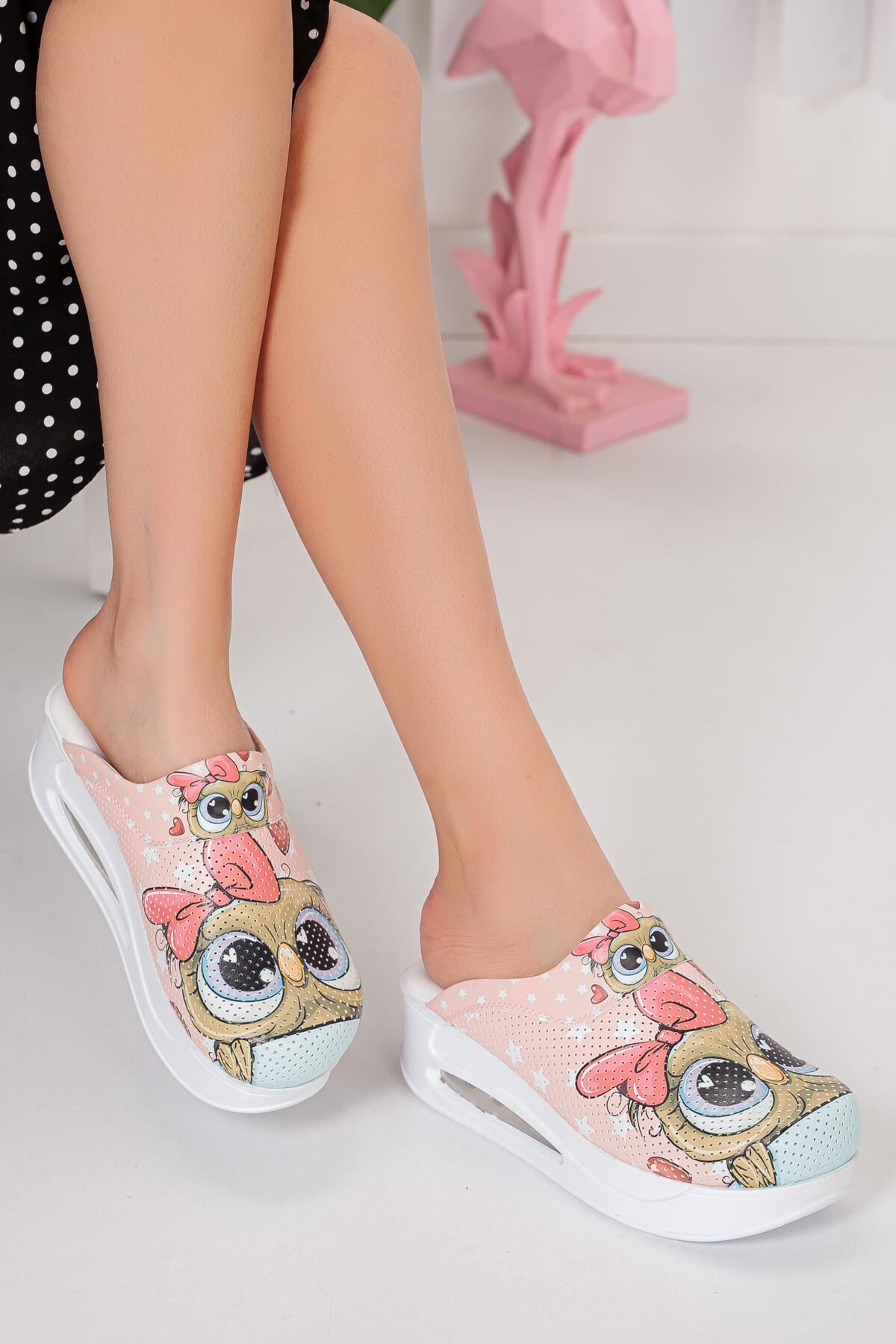 Air Taban Doktor Hemşire Hastane Aşçı Terliği Desenli 927