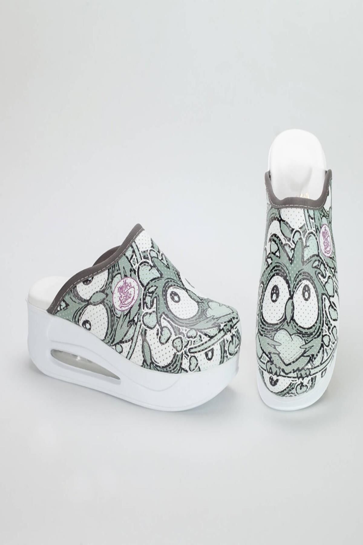 Air Taban Doktor Hemşire Hastane Aşçı Terliği Desenli 930