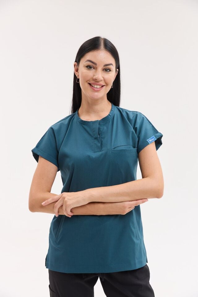 Kadın Berlin Model Likralı Cerrahi Hemşire Doktor Takım