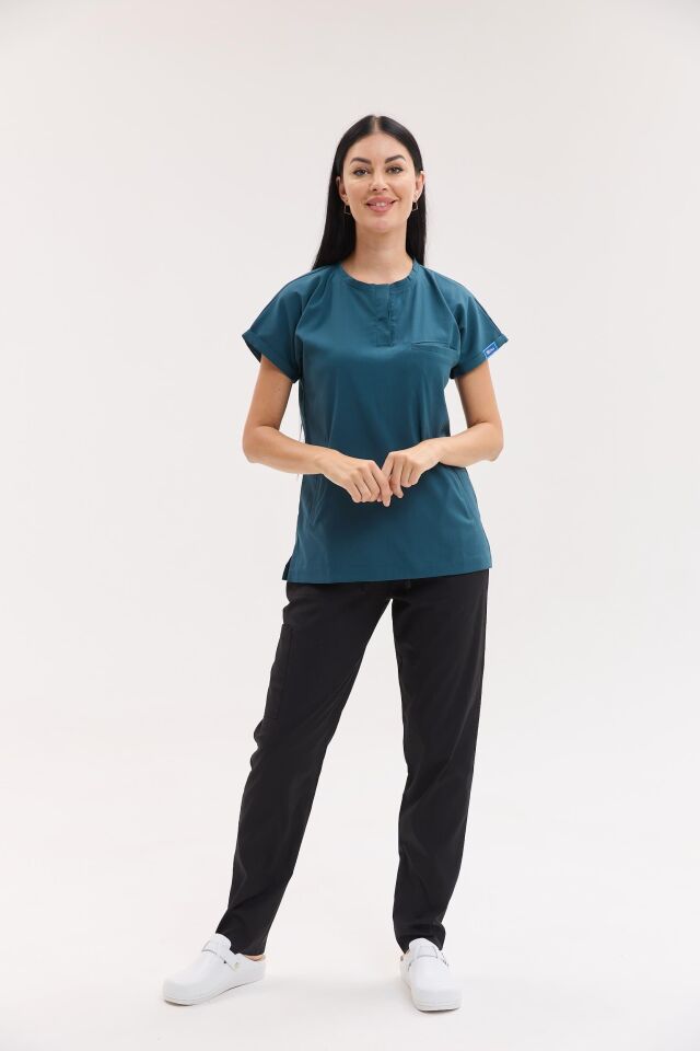 Kadın Berlin Model Likralı Cerrahi Hemşire Doktor Takım