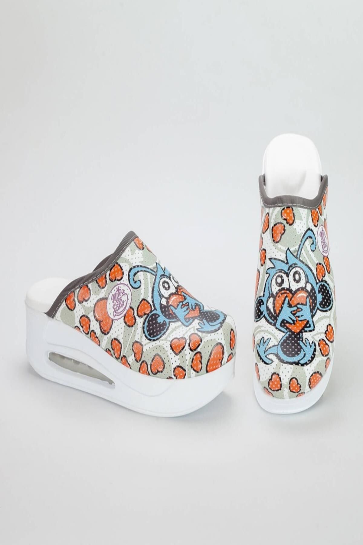 Air Taban Doktor Hemşire Hastane Aşçı Terliği Desenli 931