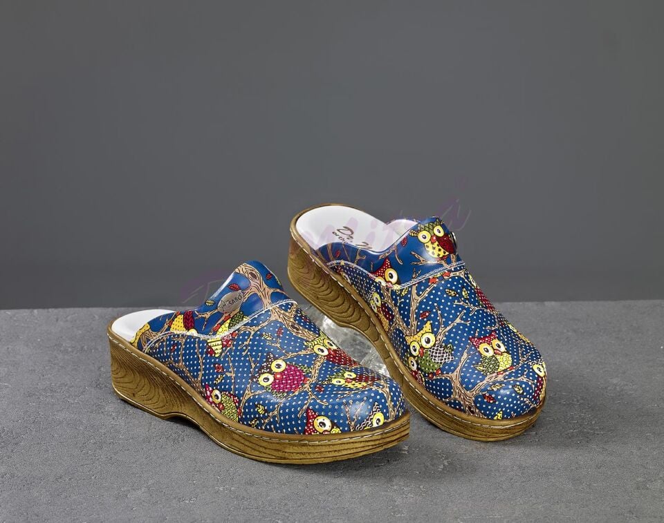 Ahşap Görünümlü Sabo Terlik 655 Baykuş