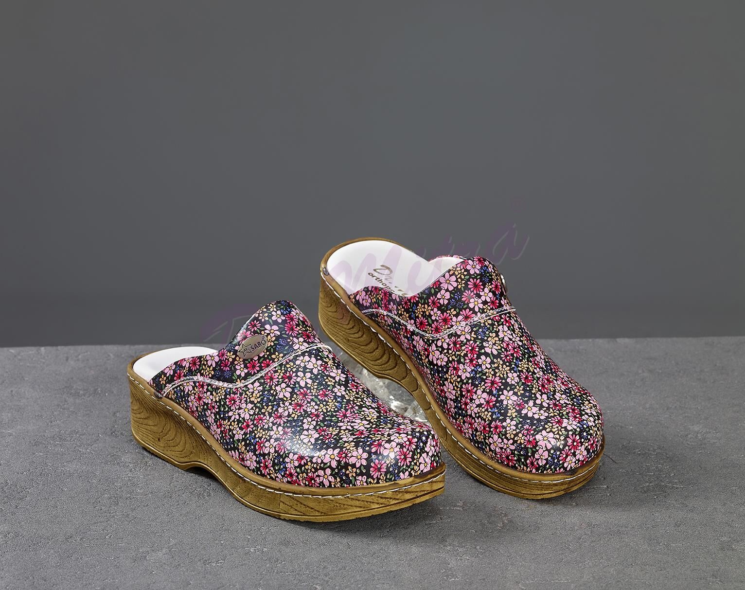 Ahşap Görünümlü Kadın Sabo Terlik 659