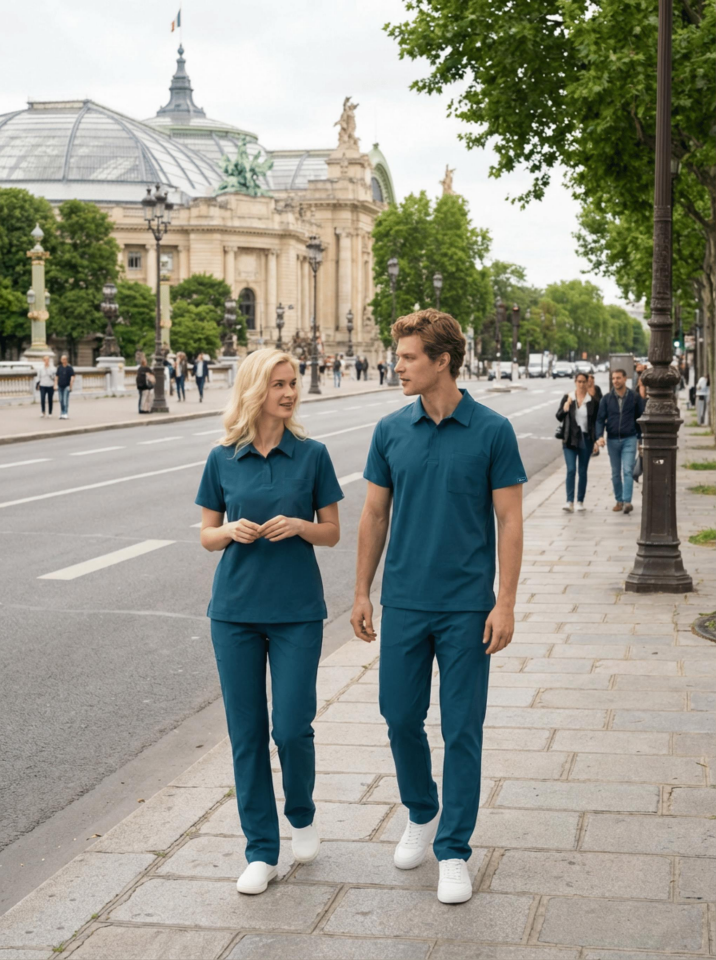 Kadın Paris Model Petrol Yeşili Likralı Cerrahi Hemşire Doktor Hastane Takımı