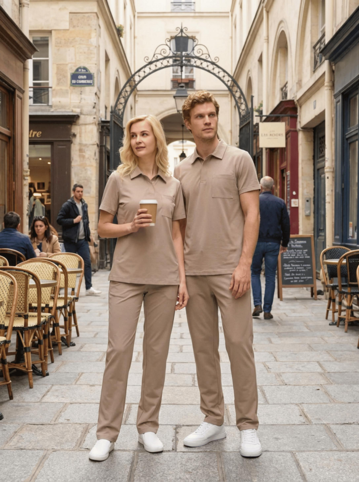 Kadın Paris Model Bej Likralı Cerrahi Hemşire Doktor Hastane Takımı