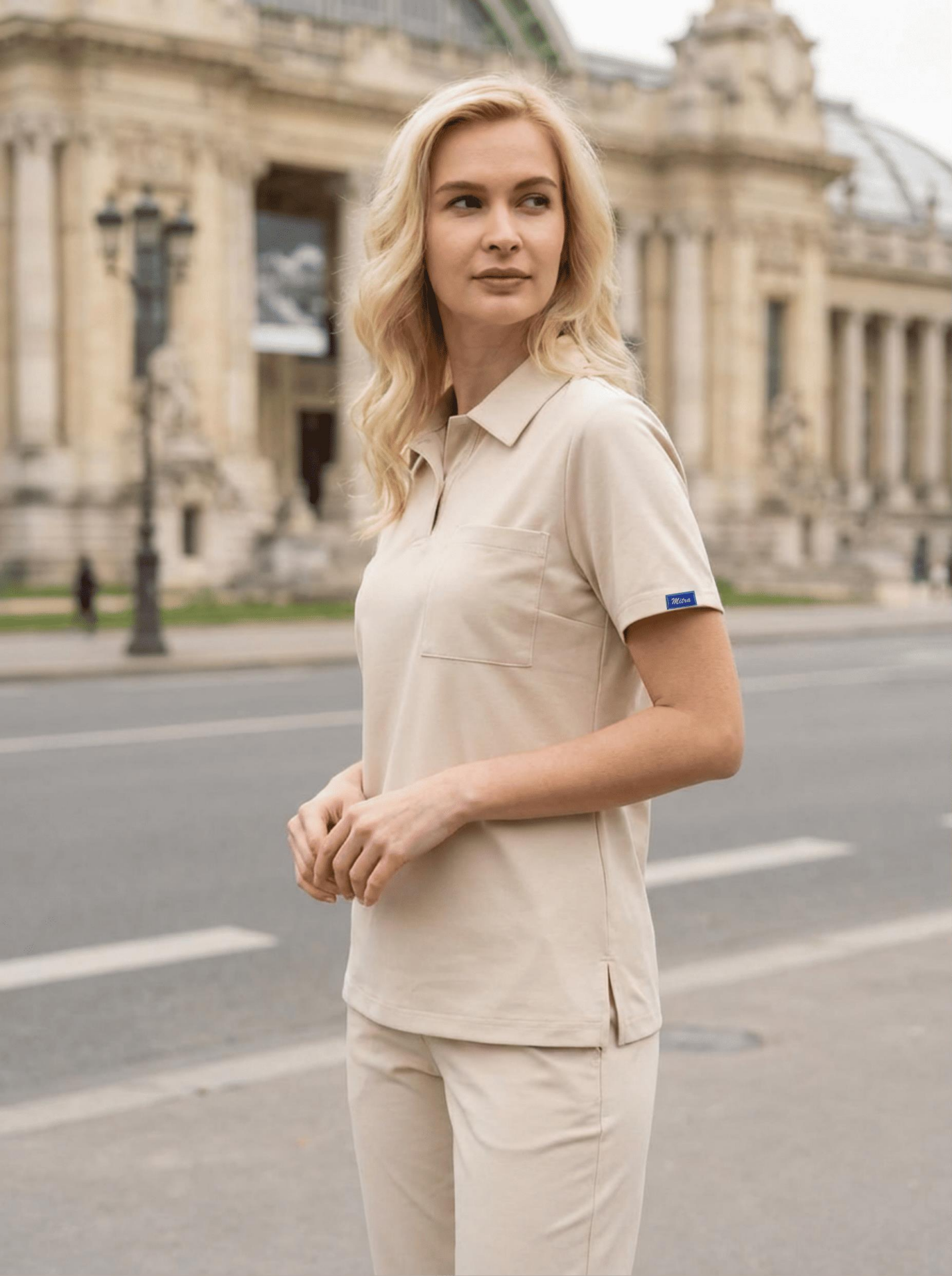 Kadın Paris Model Kum Beji Likralı Cerrahi Hemşire Doktor Hastane Takımı