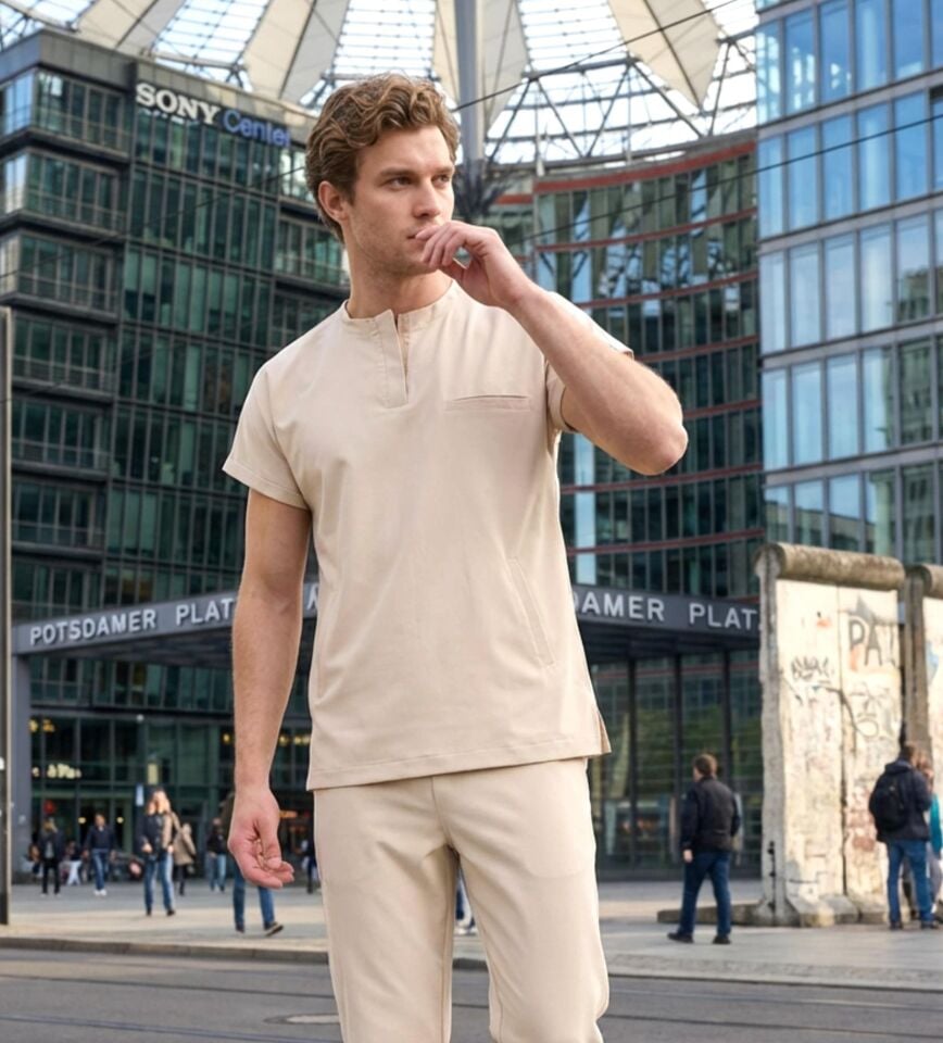 Erkek Berlin Model Likralı Cerrahi Hemşire Doktor Takım