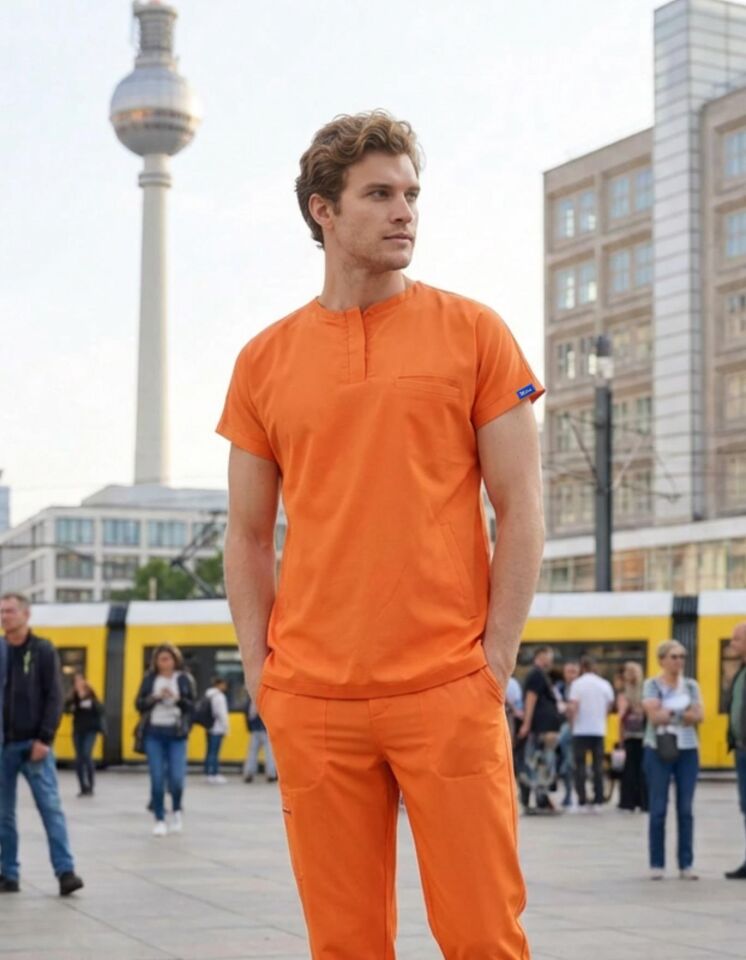 Erkek Berlin Model Likralı Cerrahi Hemşire Doktor Takım