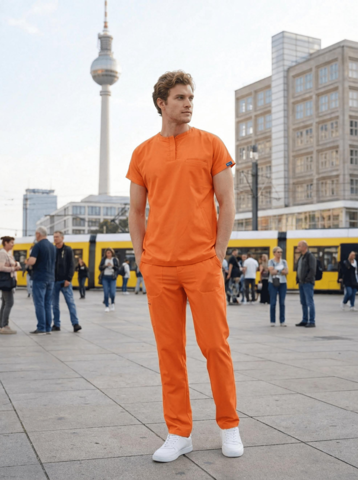 Erkek Berlin Model Likralı Cerrahi Hemşire Doktor Takım