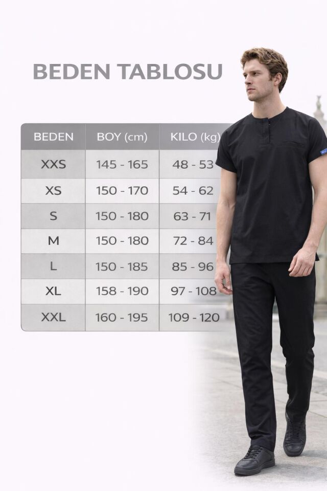 Erkek Berlin Model Likralı Cerrahi Hemşire Doktor Takım