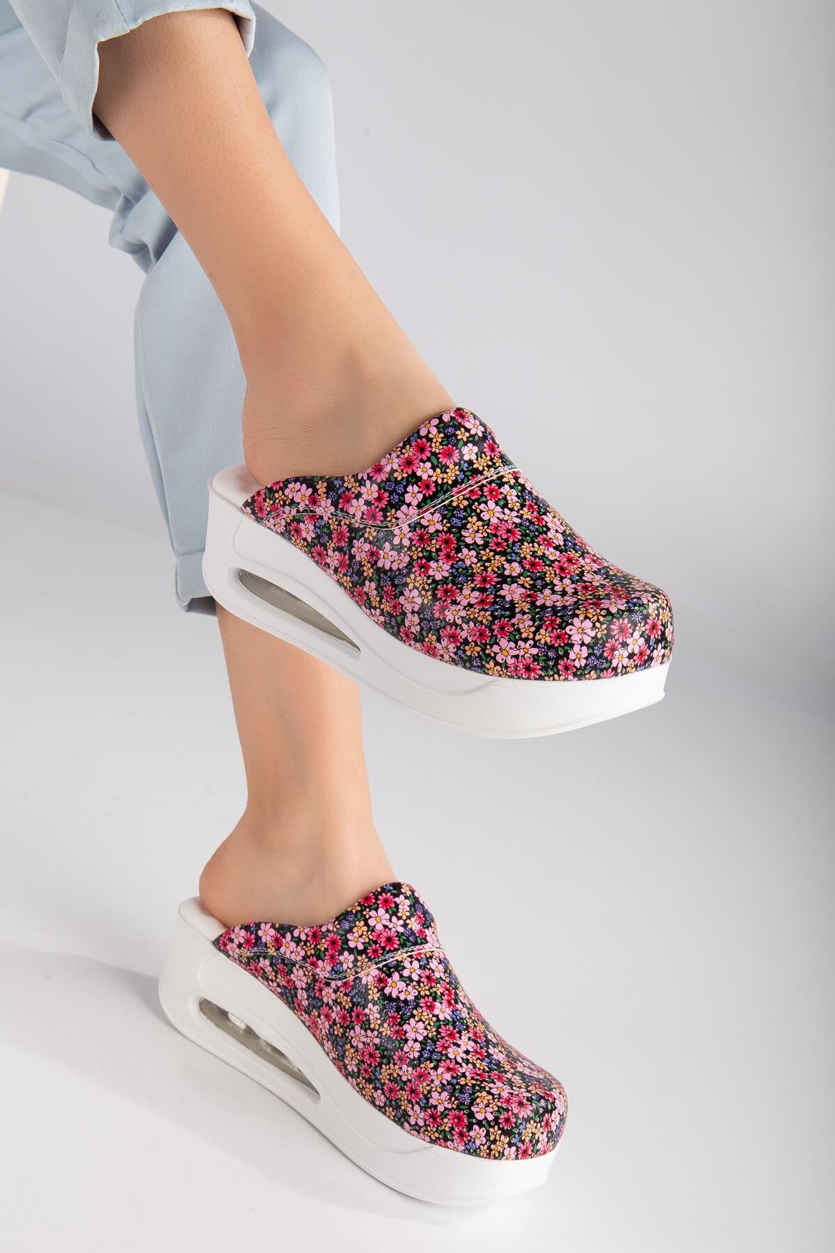 Air Taban Doktor Hemşire Hastane Aşçı Terliği Desenli 959