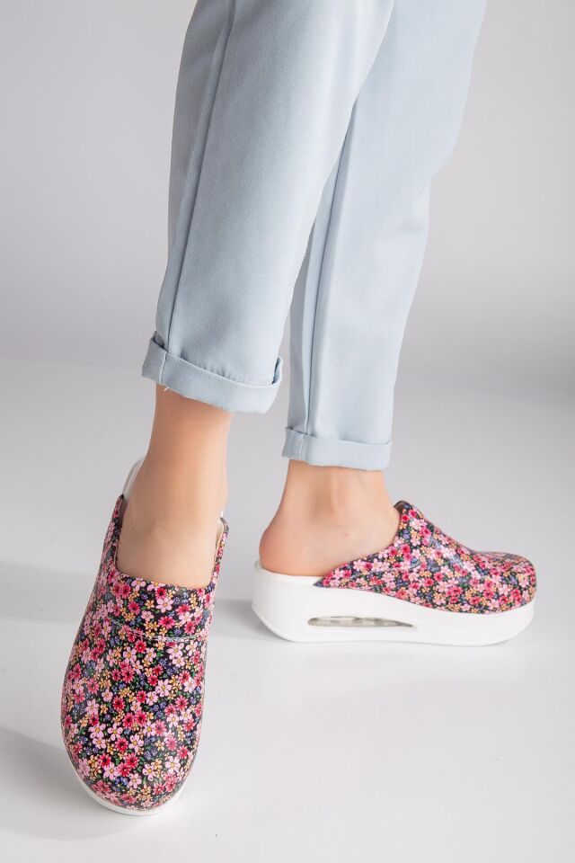 Air Taban Doktor Hemşire Hastane Aşçı Terliği Desenli 959