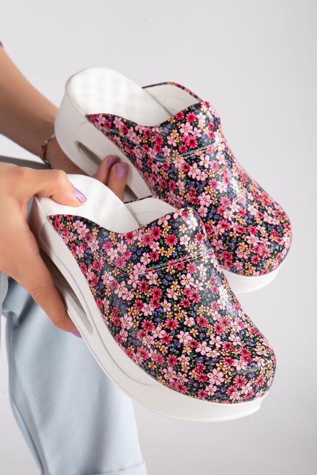 Air Taban Doktor Hemşire Hastane Aşçı Terliği Desenli 959