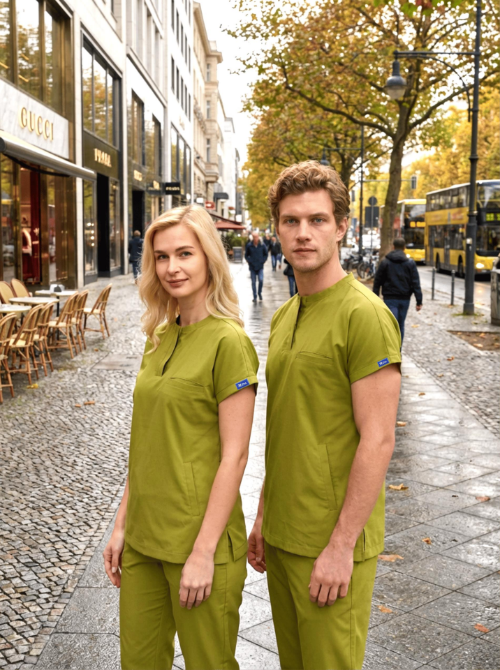 Erkek Berlin Model Likralı Cerrahi Hemşire Doktor Takım