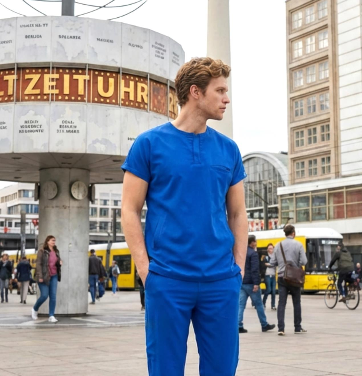 Erkek Berlin Model Likralı Cerrahi Hemşire Doktor Takım