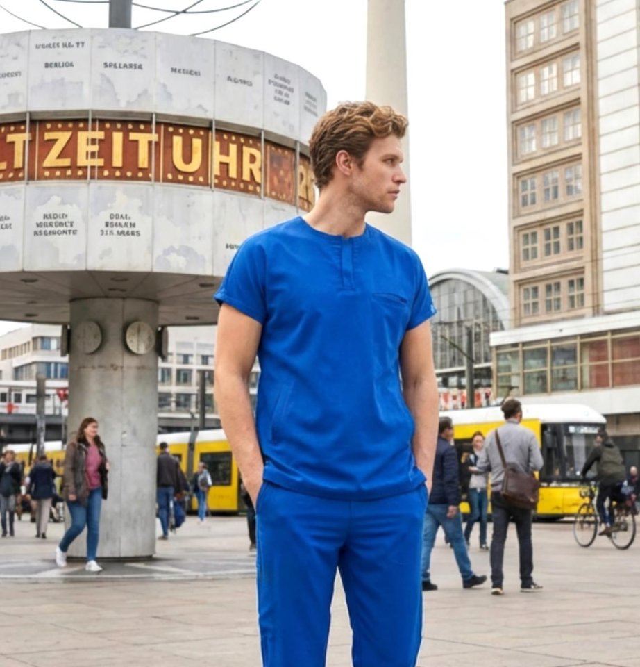 Erkek Berlin Model Likralı Cerrahi Hemşire Doktor Takım