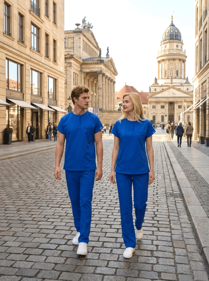 Erkek Berlin Model Likralı Cerrahi Hemşire Doktor Takım