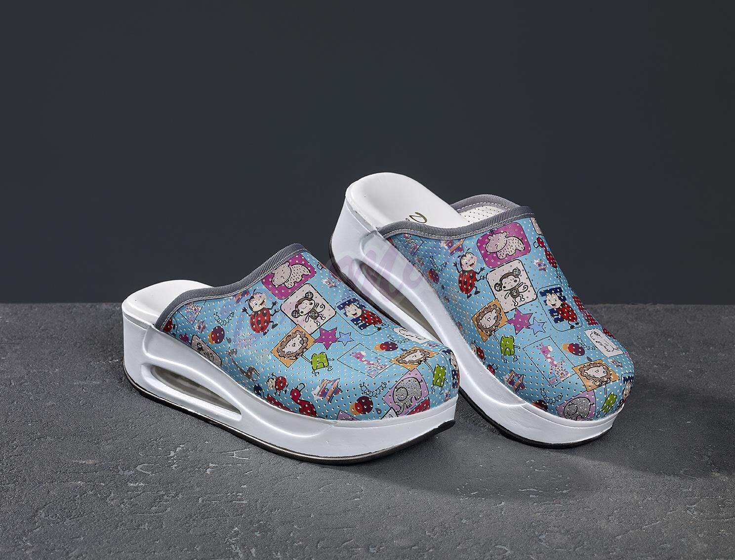 Air Taban Doktor Hemşire Hastane Aşçı Terliği Desenli 975