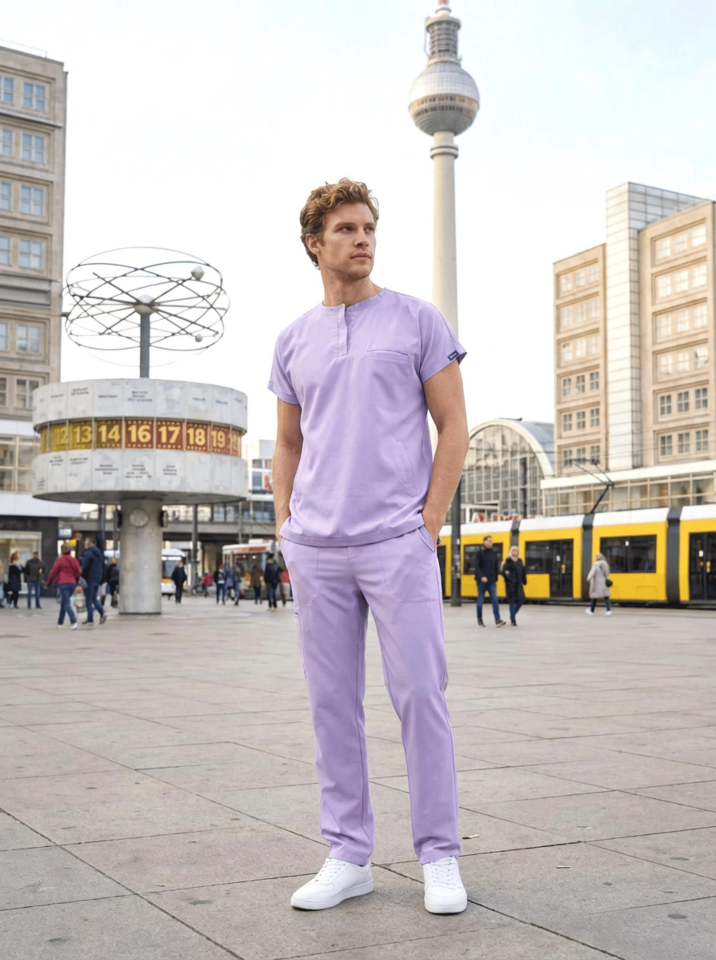 Erkek Berlin Model Likralı Cerrahi Hemşire Doktor Takım