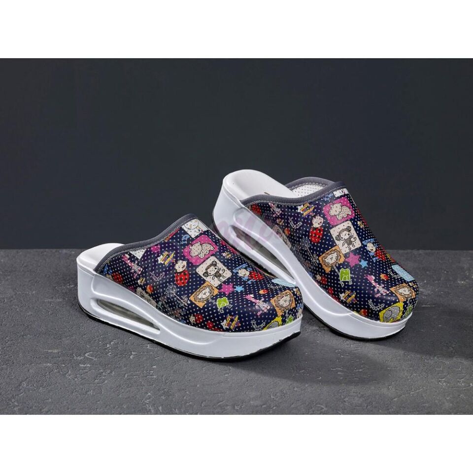 Air Taban Doktor Hemşire Hastane Aşçı Terliği Desenli 977