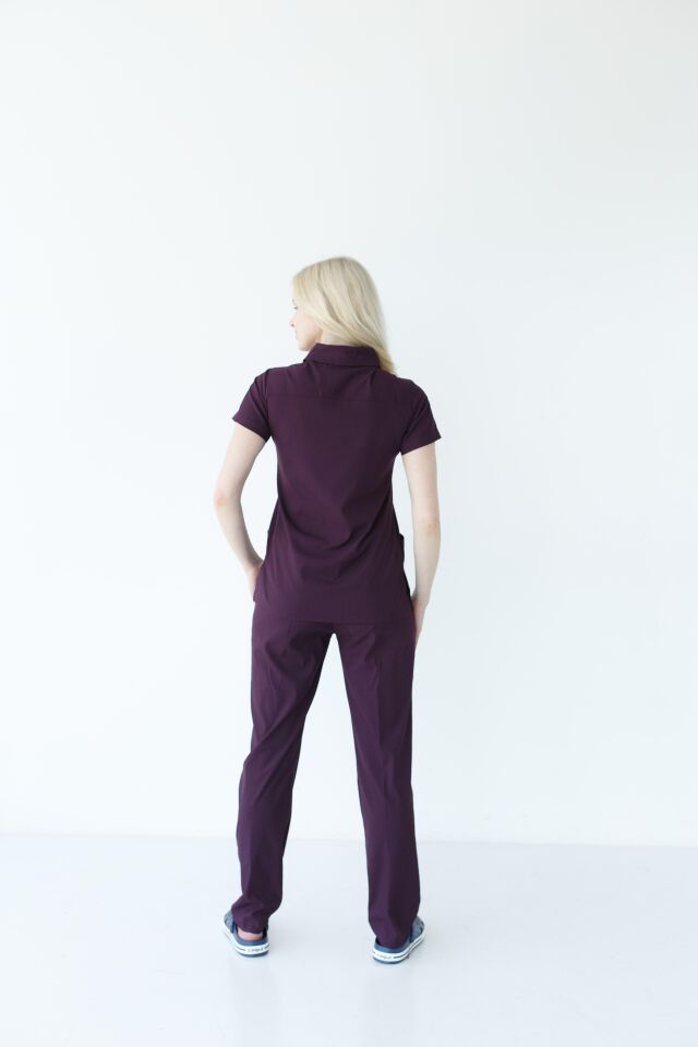 Kadın Fermuarlı  Likralı Cerrahi Hemşire Doktor Takım