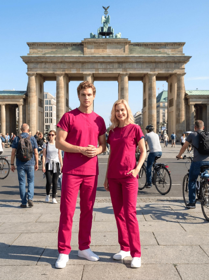 Erkek Berlin Model Likralı Cerrahi Hemşire Doktor Takım