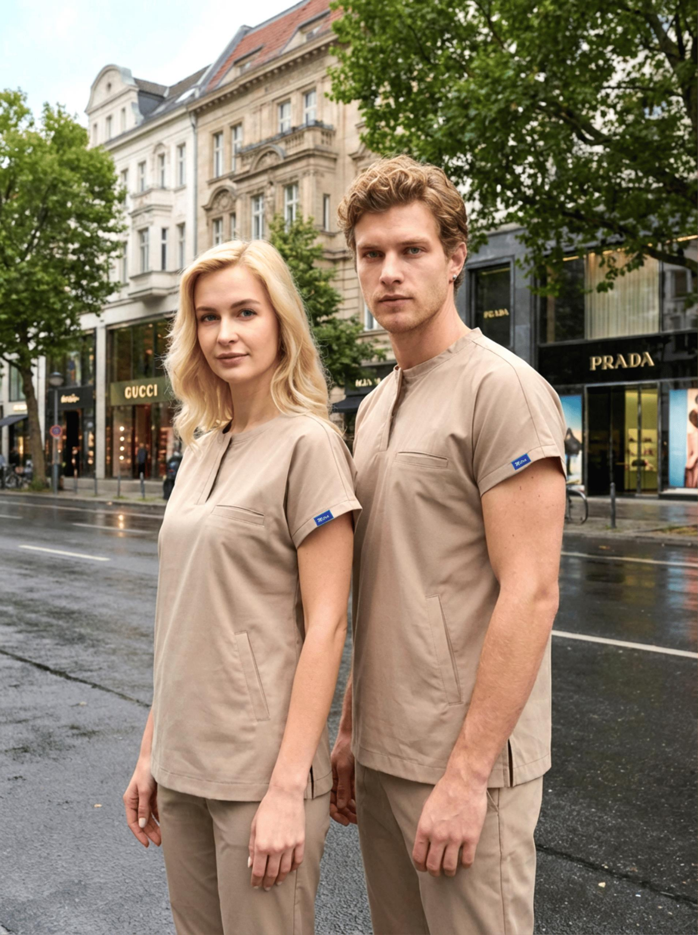 Erkek Berlin Model Likralı Cerrahi Hemşire Doktor Takım