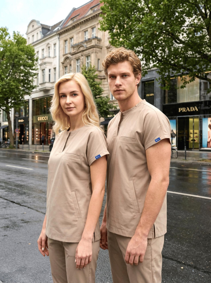 Erkek Berlin Model Likralı Cerrahi Hemşire Doktor Takım