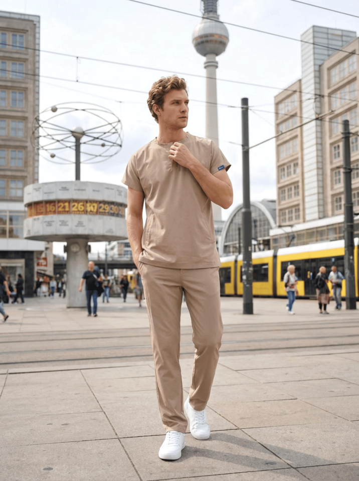 Erkek Berlin Model Likralı Cerrahi Hemşire Doktor Takım