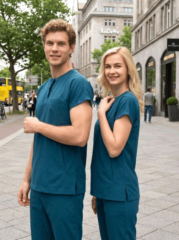 Erkek Berlin Model Likralı Cerrahi Hemşire Doktor Takım
