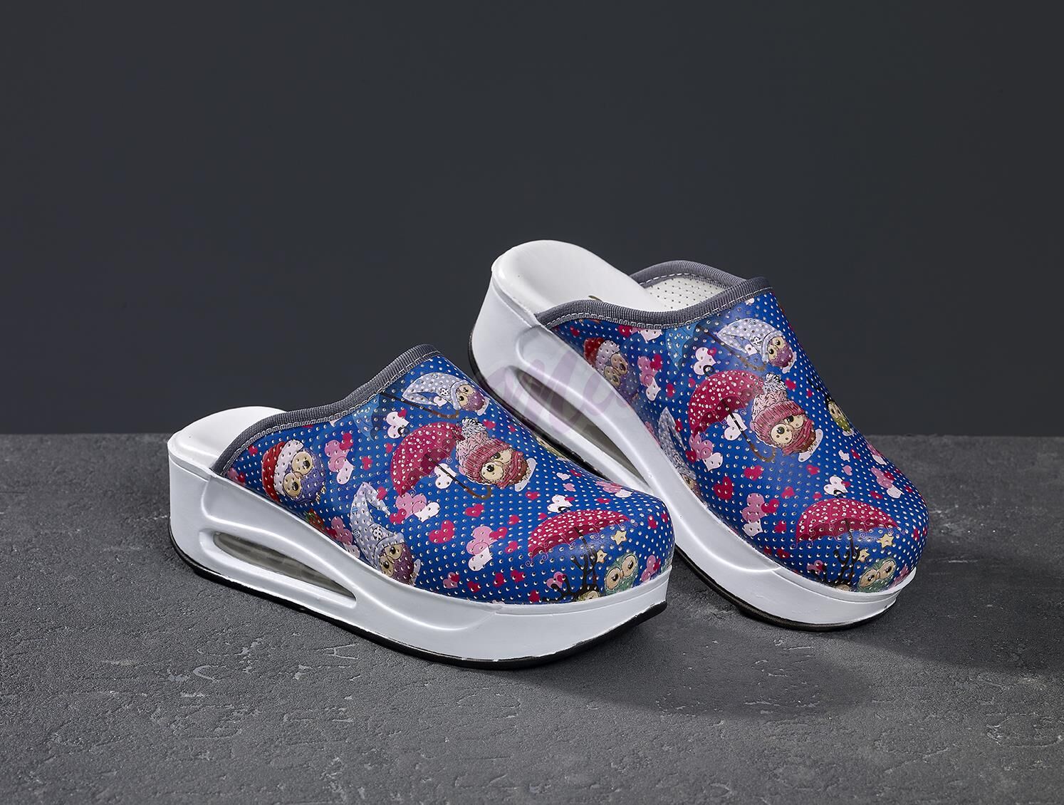 Air Taban Doktor Hemşire Hastane Aşçı Terliği Desenli 986