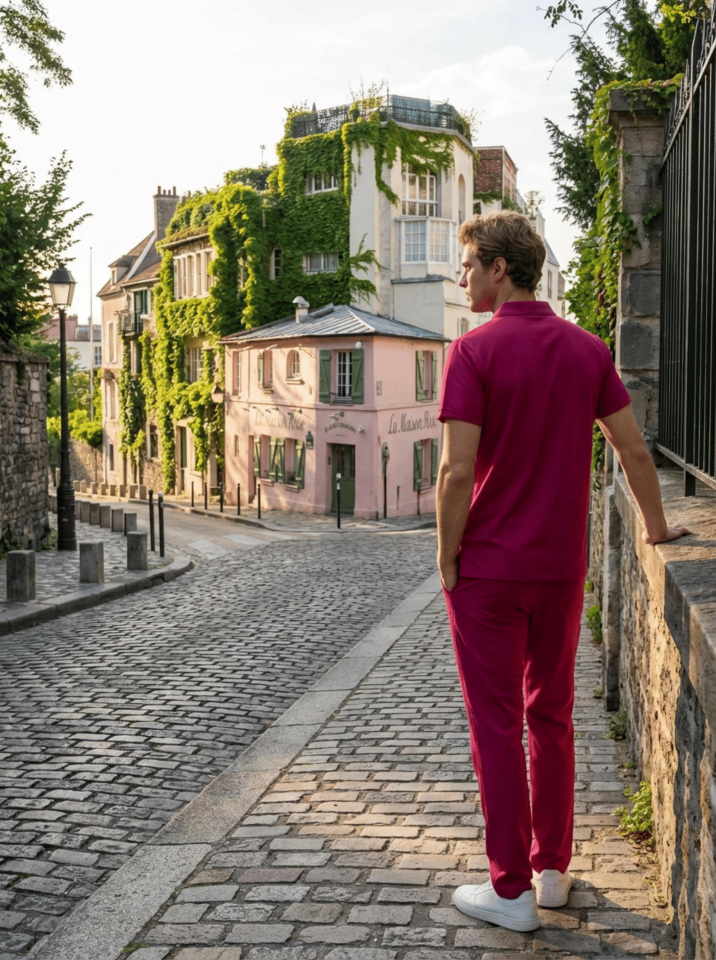 Erkek Paris Model Turuncu Likralı Cerrahi Hemşire Doktor Hastane Takımı