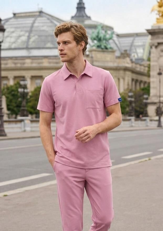 Erkek Paris Model Ceviz Yeşili Likralı Cerrahi Hemşire Doktor Hastane Takımı