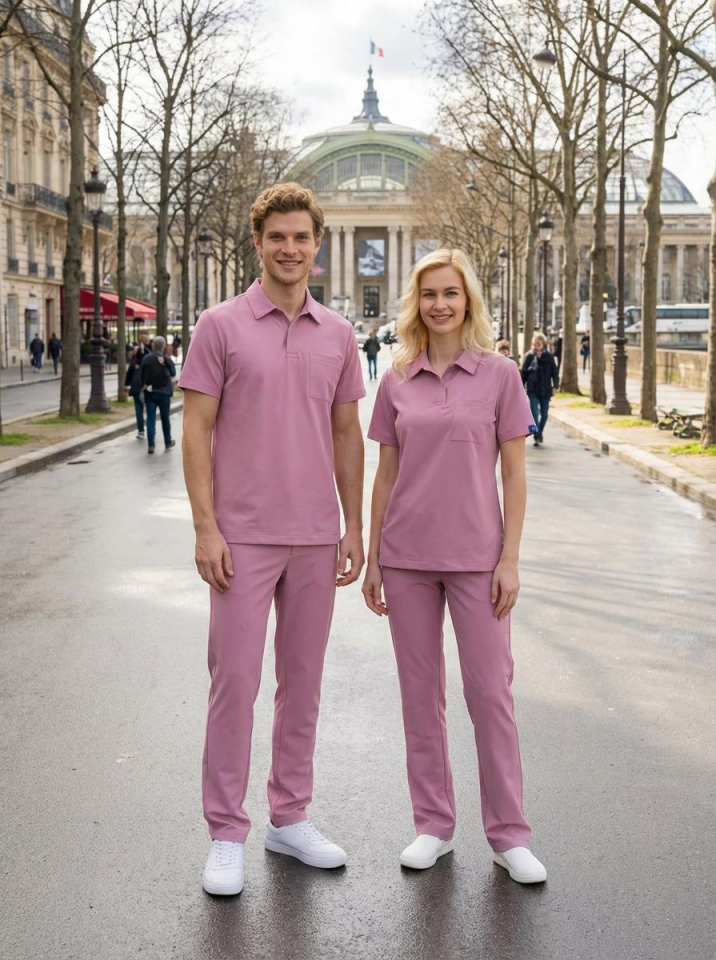 Erkek Paris Model Ceviz Yeşili Likralı Cerrahi Hemşire Doktor Hastane Takımı