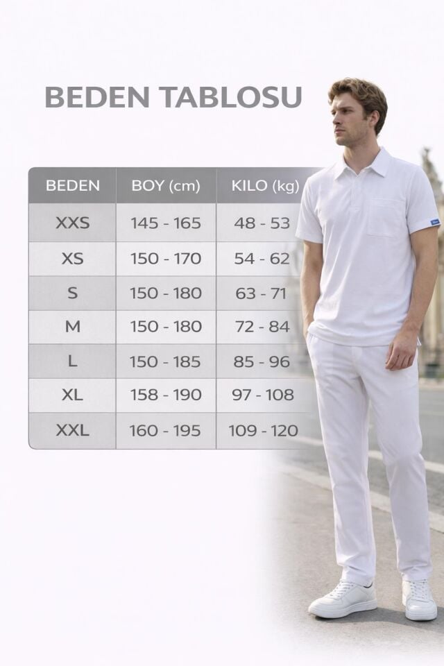 Erkek Paris Model Siyah Likralı Cerrahi Hemşire Doktor Hastane Takımı