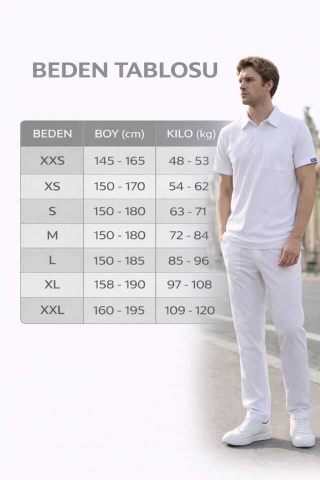 Erkek Paris Model Siyah Likralı Cerrahi Hemşire Doktor Hastane Takımı