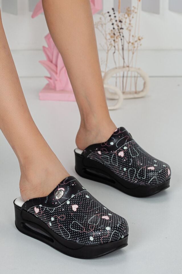 Air Taban Doktor Hemşire Hastane Aşçı Terliği Desenli 412